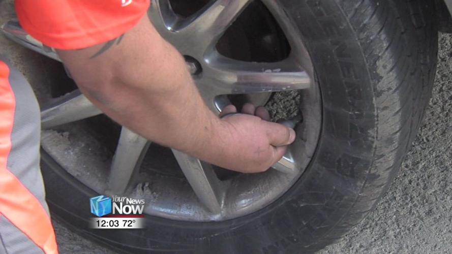 Cooper Tire employees Tread Wisely at Findlay High School 2.jpg