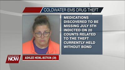 Coldwater woman in custody after months long investigation into theft of drugs from EMS