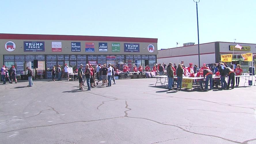 Residents gather for Running For Trump Ride event through Lima