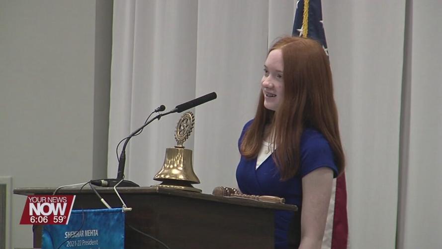 Winners of Lima Rotary 4-Way Test Speech competition present essays