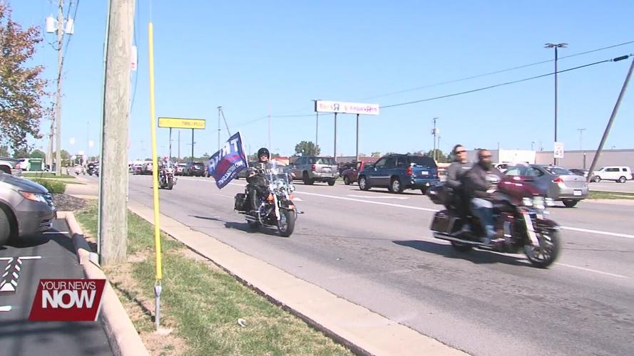 Residents gather for Running For Trump Ride event through Lima