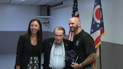 Aaron Montgomery of the Lima Police Department is named Law Officer of the Year