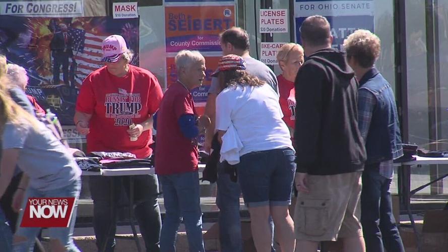 Residents gather for Running For Trump Ride event through Lima
