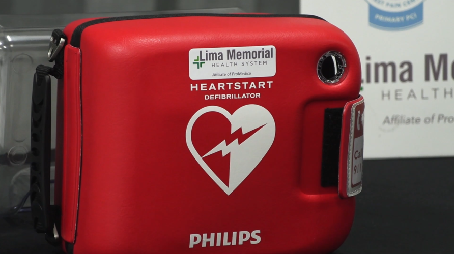 Lima Memorial donates AED to an Ada gym, and teaches lifesaving CPR training