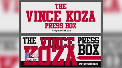 Lima City Schools showing their support of Vince Koza