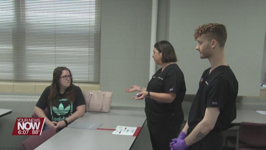 High School students learn more about anatomy during Outreach Day at St. Rita's