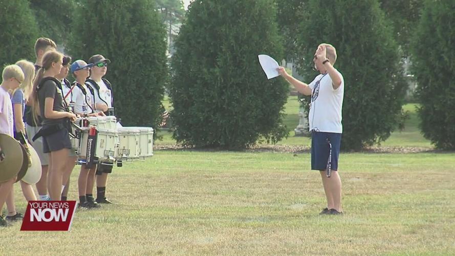 Bands from two different schools hold joint rehearsal ahead of Delphos Bowl