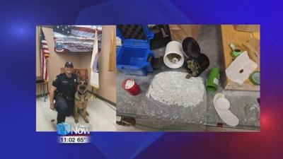 Lima K9 officer sniffs out drugs during traffic stop