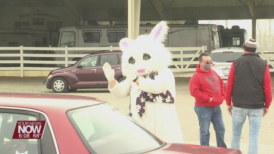 Residents pack Allen County Fairgrounds for Easter Egg Drive-Thru