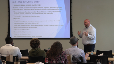 Local entrepreneurs and business owners learn financing tools at State Bank workshop