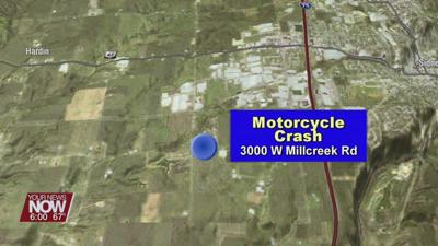 Motorcyclist in critical condition after crashing into a trailer