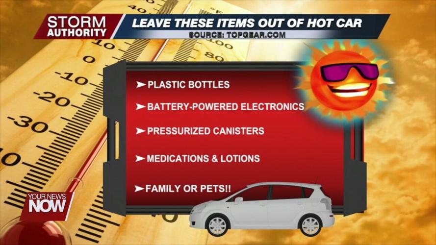 Temperatures hit dangerous levels in a vehicle on these sweltering summer days