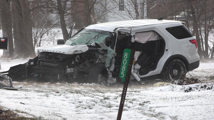 Two transported to hospital after semi strikes SUV on State Route 65