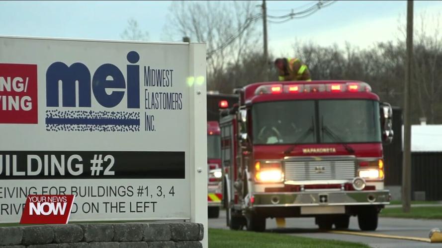 Multiple fire departments tackle Wapakoneta rubber plant fire