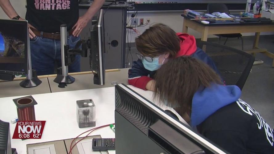 Local female high school students learn more about the STEM field