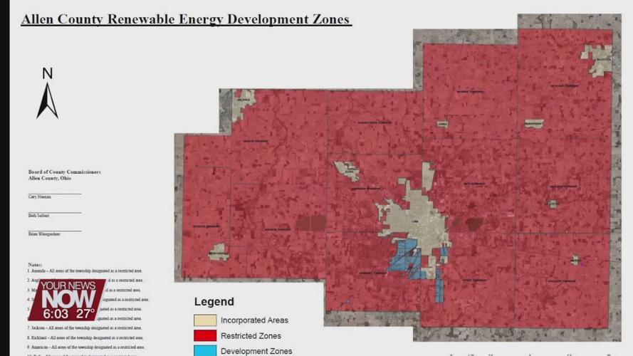 Allen County Commissioners schedule public hearing for Renewable Energy Map