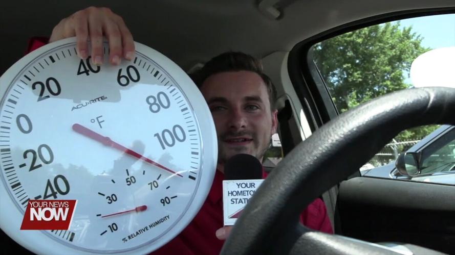 Temperatures hit dangerous levels in a vehicle on these sweltering summer days