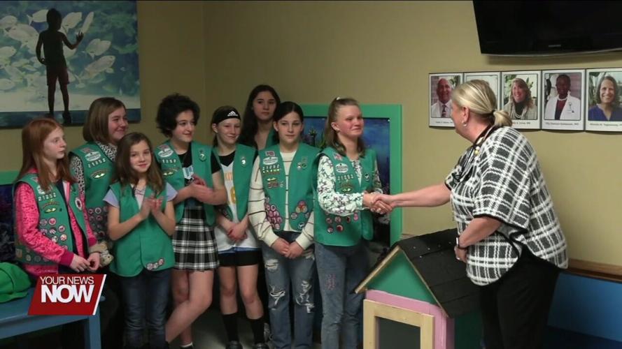 Local Girl Scout Builds Little Free Library for Lima Memorial Health System Pediatrics