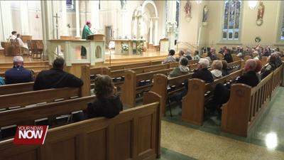 Bishop Walsh returns to Delphos St. John's for the Mass of Thanksgiving