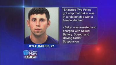 Shawnee High School teacher arrested and charged with sexual battery of a teenage girl