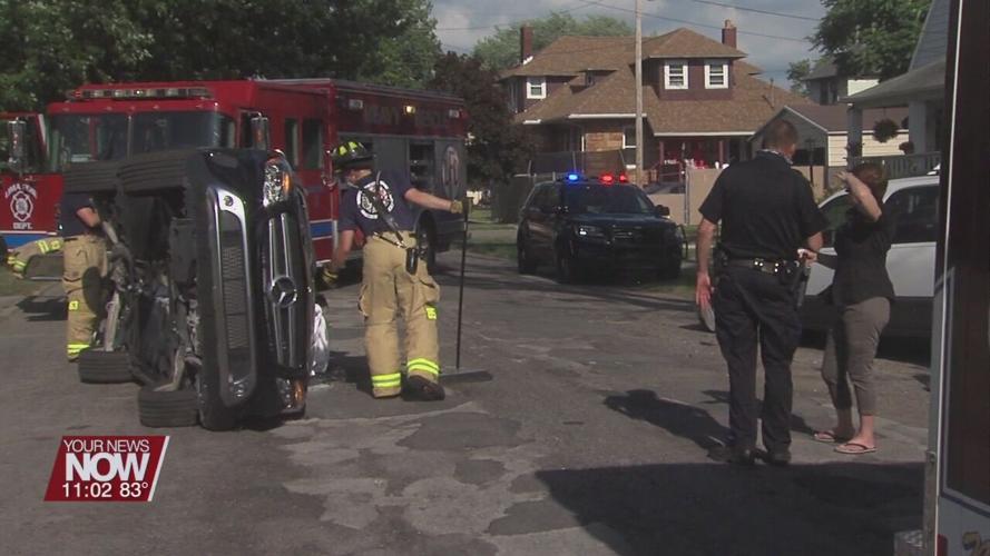 Rollover on Brice Ave. in Lima