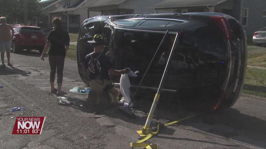 Rollover on Brice Ave. in Lima