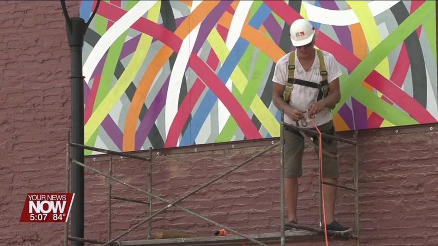 "Celebration" painting now on display in downtown Lima