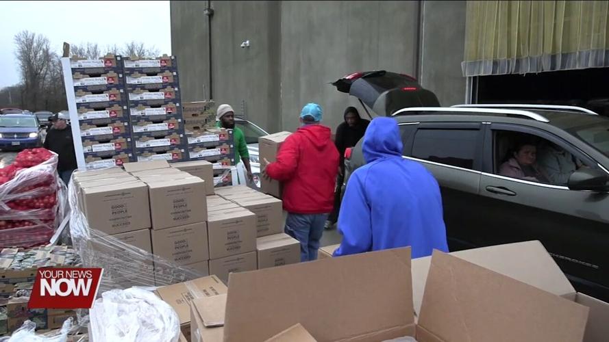 Distribution at West Ohio Food Bank assists over 950 families