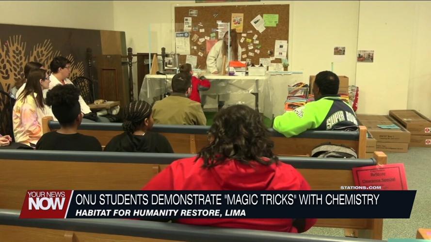 Ohio Northern University students teach chemistry with magic show