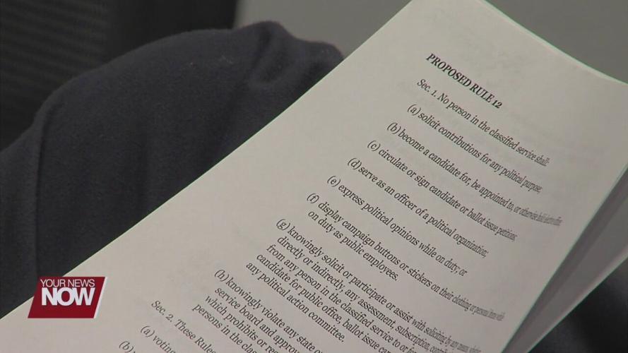 Lima Civil Service revising Rule 12 on acceptable political activity for city employees