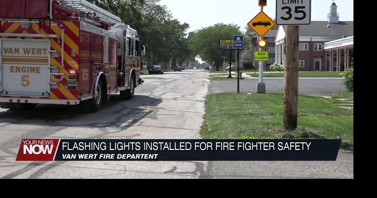 Van Wert Fire Department adds flashing street lights to help emergency