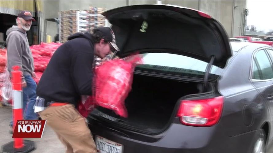 Distribution at West Ohio Food Bank assists over 950 families