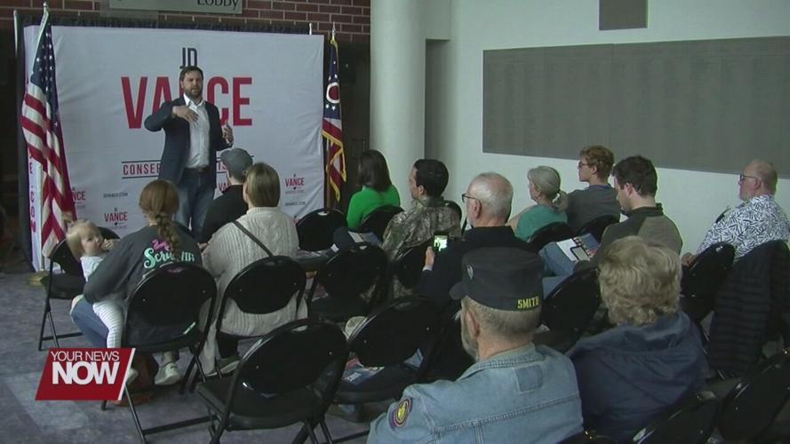 Vance rallies support of voters during stop in Lima