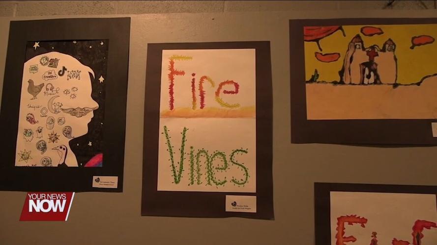 Middle Schoolers from Lima City Schools showcase their artwork at the Allen County Museum