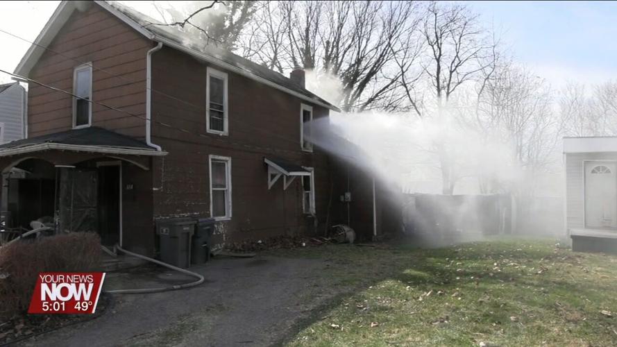 Electrical wiring suspected cause of a house fire on Nye Street