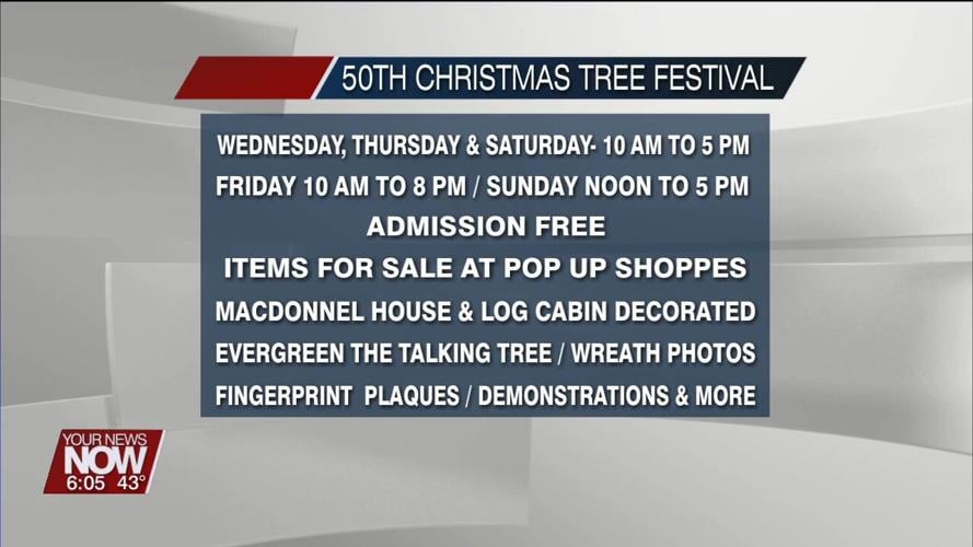 Annual Christmas Tree Festival celebrating 50 years with beautiful displays, fun activities, and Santa