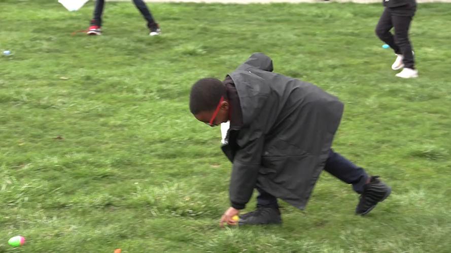 Freedom Elementary students enjoy Easter Egg Hunt after State Testing