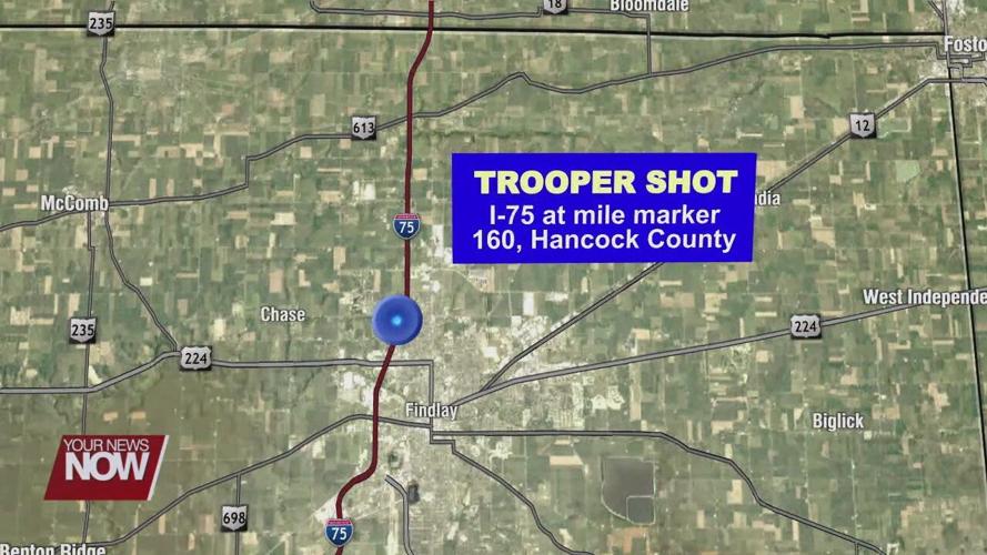 Suspect who shot Findlay trooper caught and taken to Hancock Justice Center
