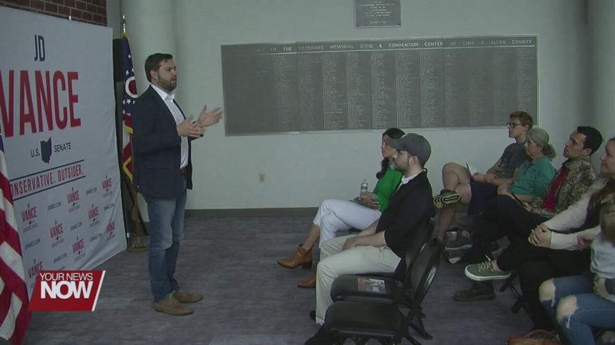Vance rallies support of voters during stop in Lima