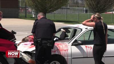 Mock crash reminds New Bremen students to drive smart