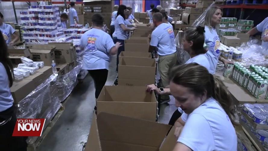 More than 80 volunteers lend a hand at the West Ohio Food Bank