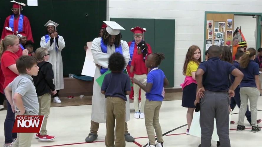 Lima Senior DECA students say farewell to their Littles before graduation