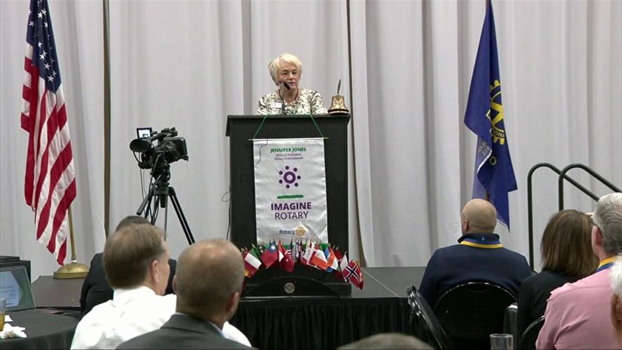 Lima Rotary Club hears first hand experience of volcano disaster relief efforts