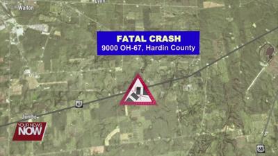 Roundhead man dies in two-vehicle crash in Hardin County on Monday morning