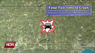 An Indiana woman killed in a two-vehicle crash in Mercer County Saturday night