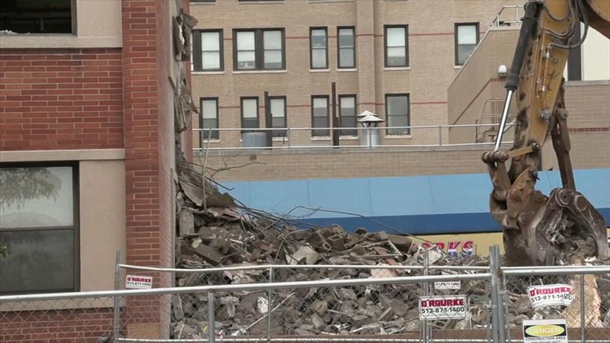 Demolition underway of building that housed St. Rita's School of Nursing