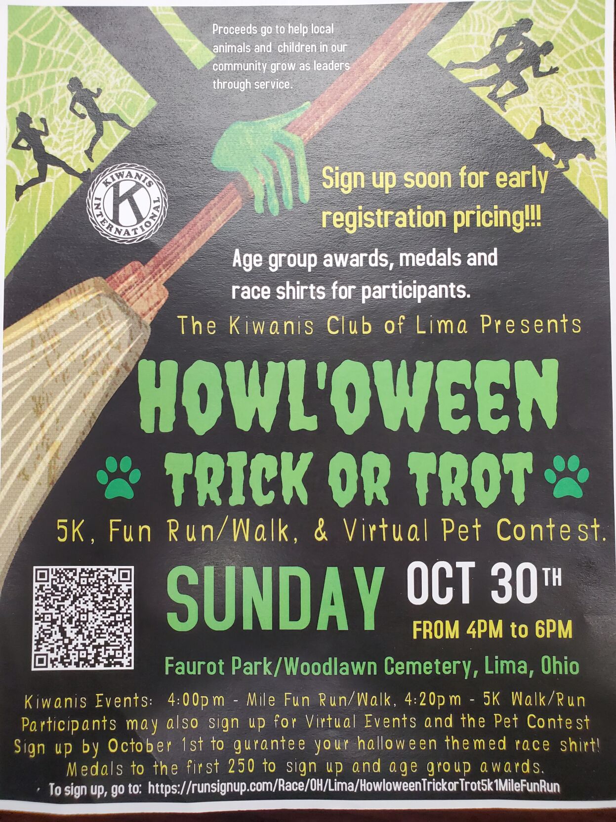 2022 Howl'oween Trick or Trot 5K Flyer