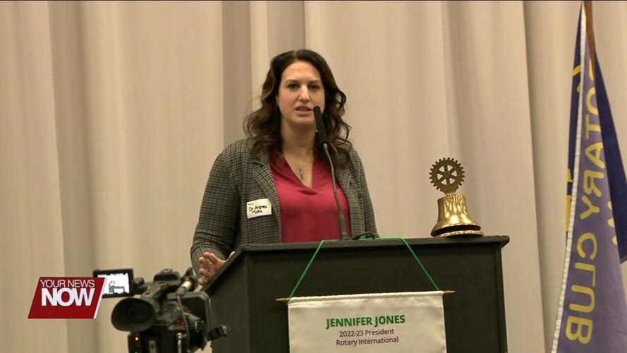 Lima Rotary Club welcomes Dr. Andrea Mata of BrightSpot Families as guest speaker