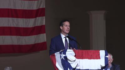 Bernie Moreno celebrates patriotism and civic duty at Allen County Republican Party dinner event