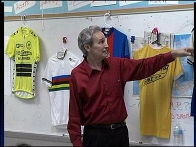 Olympian visits students